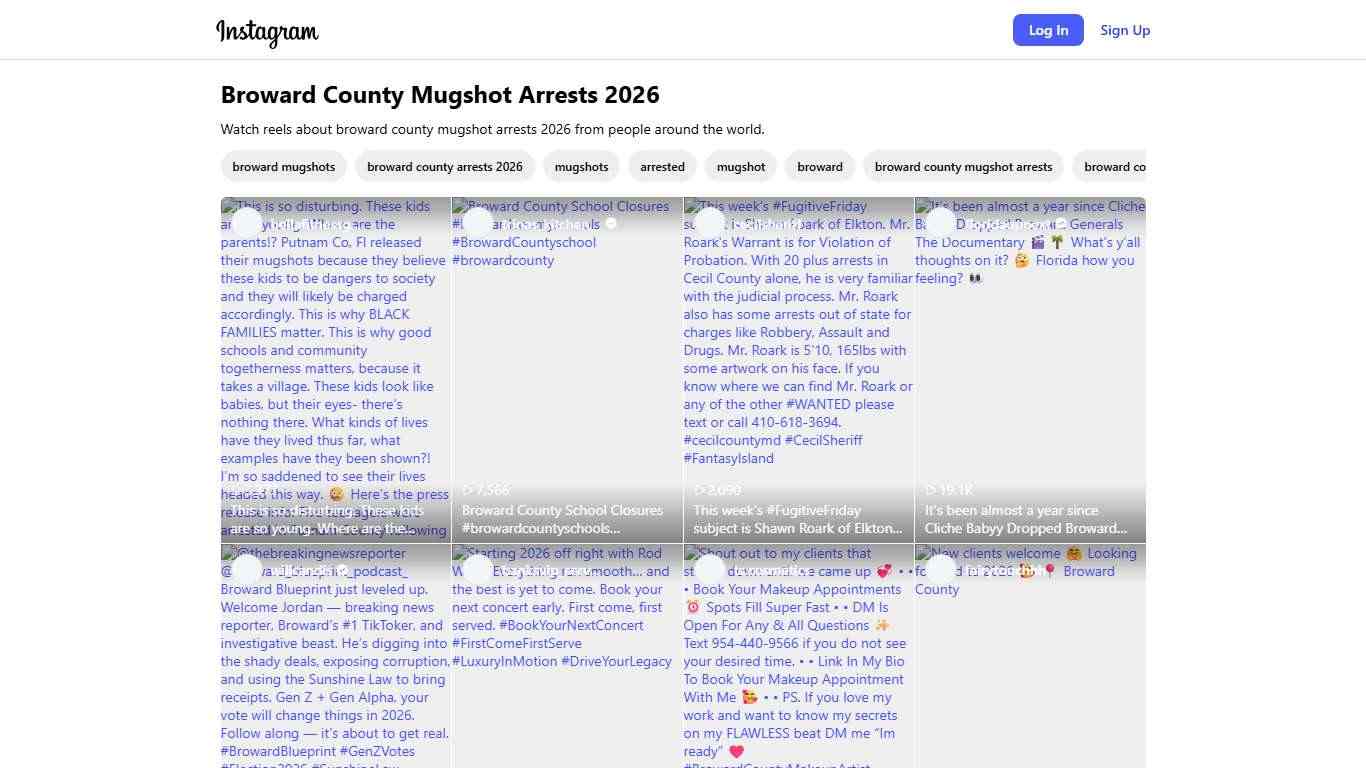 Broward County Mugshot Arrests 2026