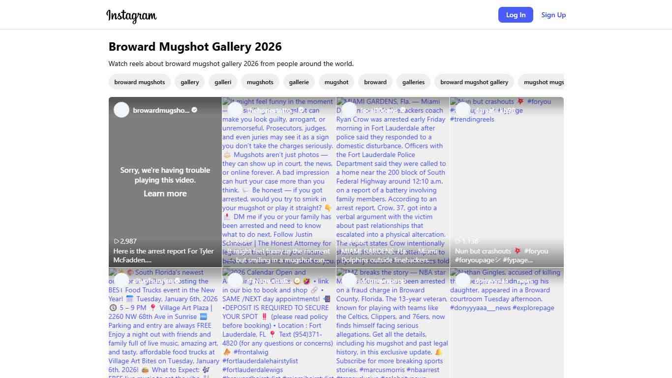 Broward Mugshot Gallery 2026